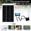 DC 12V Brushless Solar Water Pump Kit Time Control Solar Controller 350L/H Ultra-quiet Submersible Motor Garden Fountain Decor