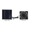 10W Solar Panel Fan Kit Solar Powered Fan for Small Greenhouses Doghouses Sheds Ventilation