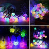 100LED Solar String Lights Outdoor Crystal Fairy Light Chritmas Garland 8 Modes Waterproof Patio Light for Garden Party Decor