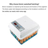 20 Eggs Incubator Set Fully Automatic Household Brooder Farm Chicken Goose Duck Bird Egg Incubator