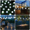 100LED Solar String Lights Outdoor Crystal Fairy Light Chritmas Garland 8 Modes Waterproof Patio Light for Garden Party Decor