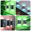 1~8Pcs Solar Up and Down Spot Lights Outdoor, Street Wall Light Solar Powered Sunlight Waterproof Solar Lamp Garden Decorative