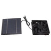 10W Solar Panel Fan Kit Solar Powered Fan for Small Greenhouses Doghouses Sheds Ventilation