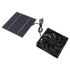 10W Solar Panel Fan Kit Solar Powered Fan for Small Greenhouses Doghouses Sheds Ventilation