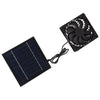 10W Solar Panel Fan Kit Solar Powered Fan for Small Greenhouses Doghouses Sheds Ventilation