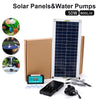 50W 800L/H Brushless Solar Power Water Pump Set Ultra-quiet Submersible Water Pump Motor Fish Pond Garden Fountain Decoration