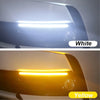 2PCS Car LED Daytime Running Lights Car Headlight Waterproof Sequential Flow Yellow Turn Signal White or RGB External Day Light