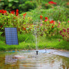 2.5W Solar Fountain Pump,with 6Nozzles and 4ft Water Pipe,Solar Powered Pump for Bird Bath,Pond,Garden and Other Places