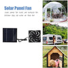 10W Solar Panel Fan Kit Solar Powered Fan for Small Greenhouses Doghouses Sheds Ventilation