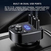 Car MP3 Player Dual USB Fast Charger FM Bluetooth Receiver Bluetooth Compatible 5.0 Fm Transmitter USB Flash Drive Plug Car Kit