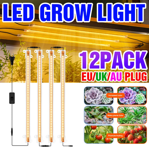 Full Spectrum LED Grow Light Greenhouse Phytolamp LED Plants UV Lamp For Seedlings Flower Seeds Indoor Cultivation Growth Lights