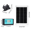 DC 12V Brushless Solar Water Pump Kit Time Control Solar Controller 350L/H Ultra-quiet Submersible Motor Garden Fountain Decor