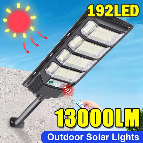 192LED Powerful Solar Lights Outdoor Sunlight Charge With Motion Sensor Waterproof Solar Street Light Garden Led Solar Spotlight