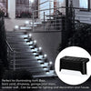 32/24/16/12/8/4Pcs Solar Deck Lights Outdoor Waterproof LED Fence Lights Garden Step Lamp for Patio Stairs Railing Pathway Step