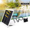 DC 12V Brushless Solar Water Pump Kit Time Control Solar Controller 350L/H Ultra-quiet Submersible Motor Garden Fountain Decor